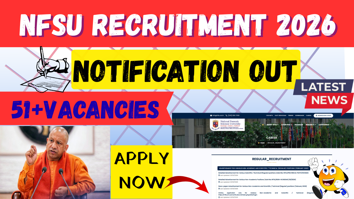 NFSU Recruitment 2026